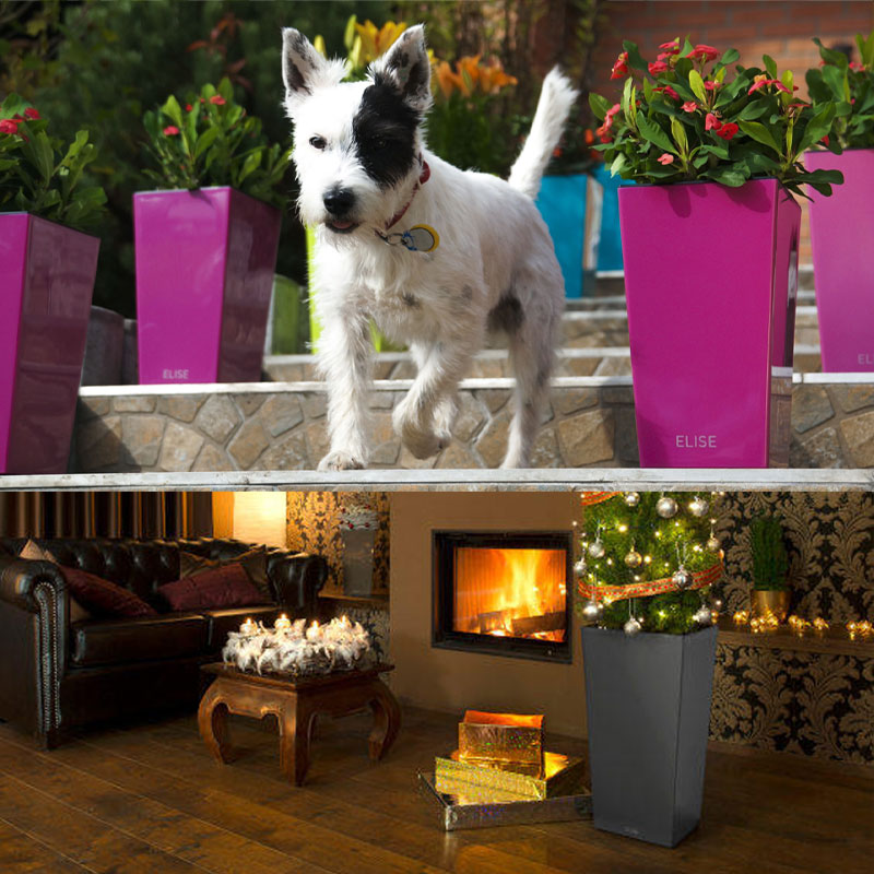Flower Lover - Elise In and Outdoor Pot - 20cm - White