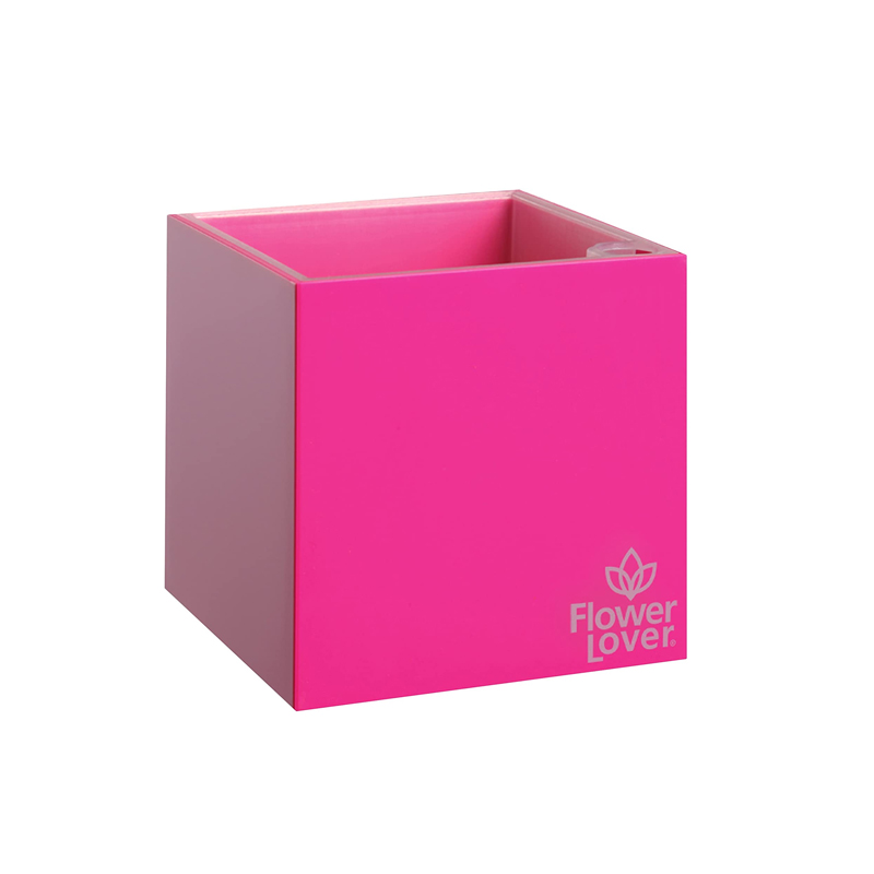Flower Lover - Cubico Self-Irrigating Pot - 9x9cm - Pink
