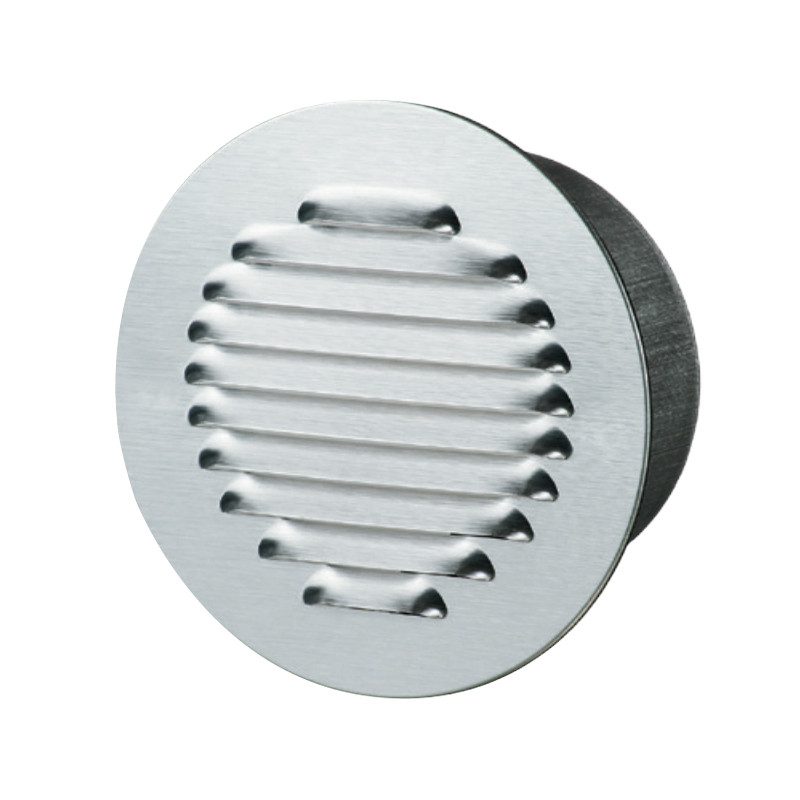 Winflex - Grille d'aération ronde ø125mm aluminium avec écran anti-insecte