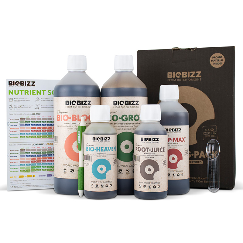 Starter Pack fertilisant Biobizz , pack complet engrais et booster 