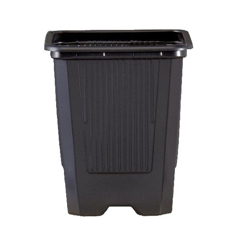 Teku - Secchio nero classico - 9x9x9,5 cm
