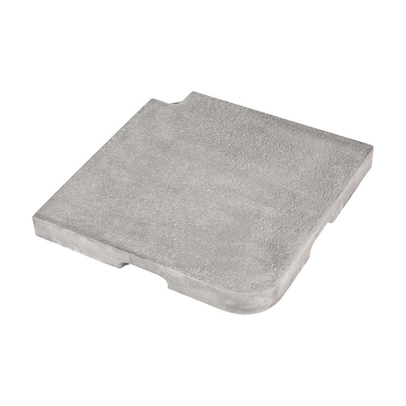 Hairie-Grandon - Dalle pour pied de parasol seclin ton zinc - Lot de 4x22kg