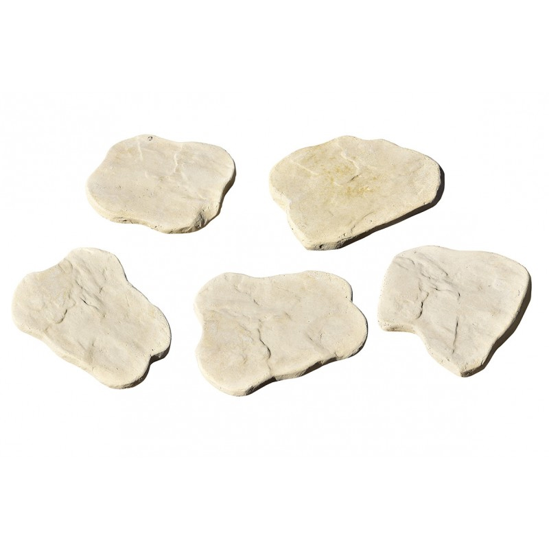 Hairie-Grandon - Pas chinois ton pierre - Lot de 8