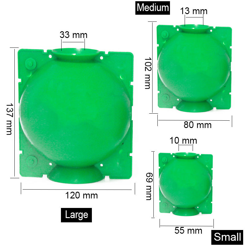 VG Garden - Set of 3 green rooting balls - Size S