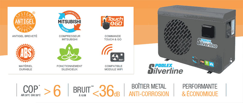 POOLEX SILVERLINE R32MODELE90 HEAT PUMP