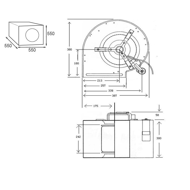 Winflex - Caisson extracteur d'air 2500m³/h 250mm silencieux Sono-Box Bois S-vent [reconditionné]