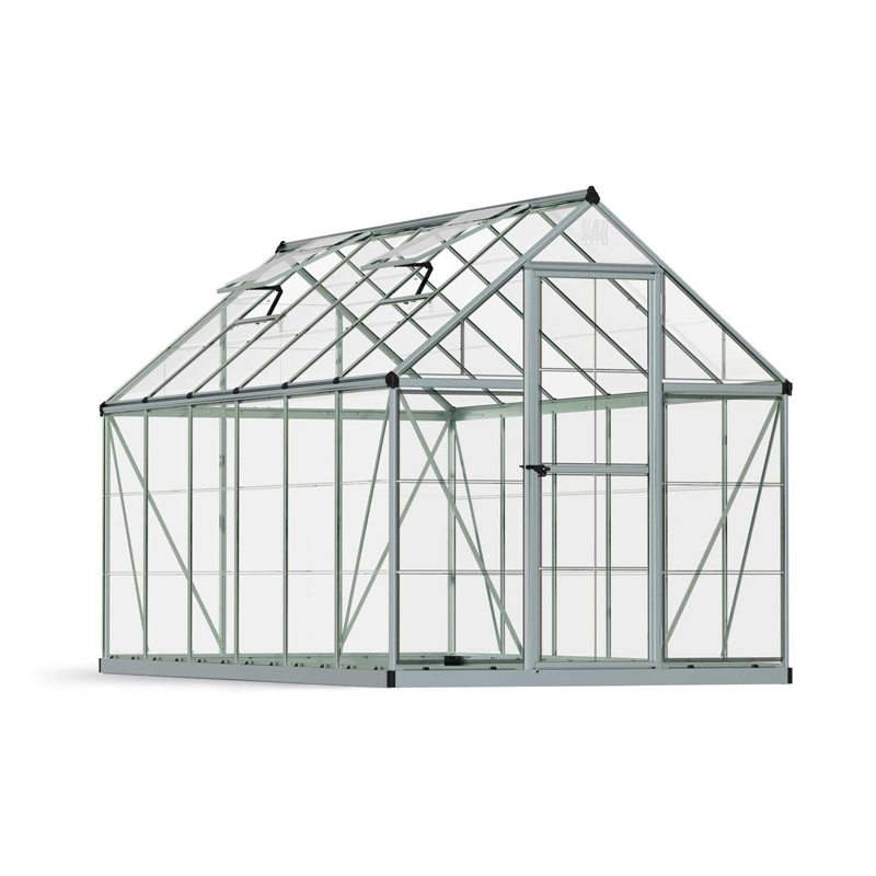 Canopia - Serre de terrasse en polycarbonate - Harmony™ Silver - 180x365cm