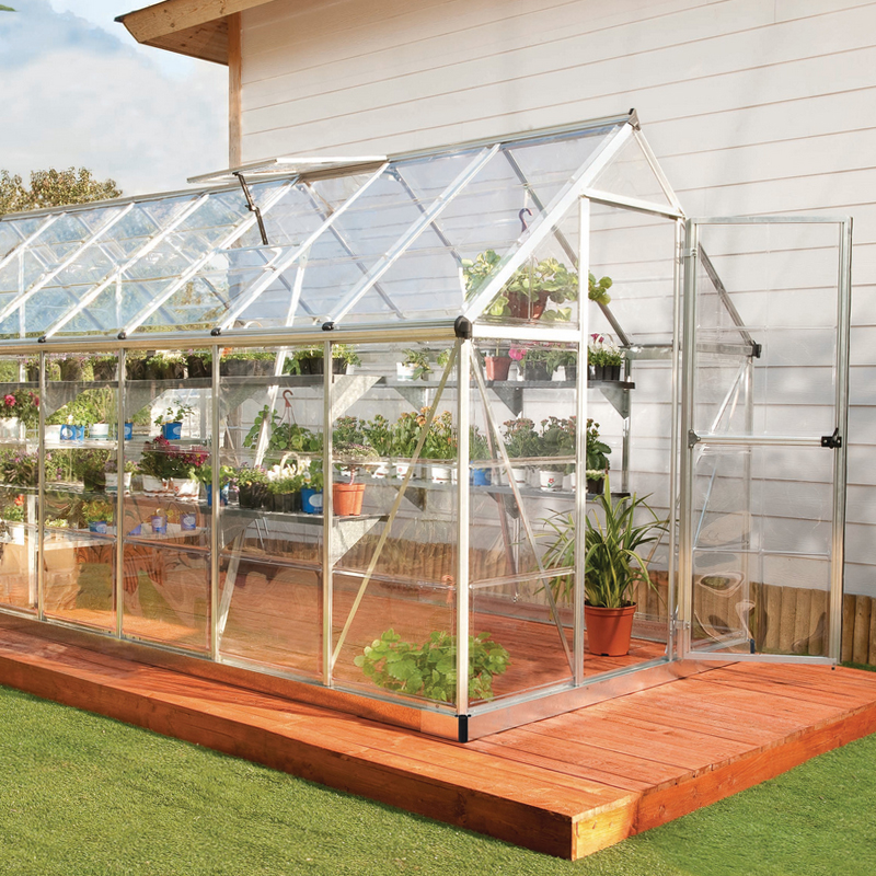 Canopia - Serre de terrasse en polycarbonate - Harmony™ Silver - 180x180cm