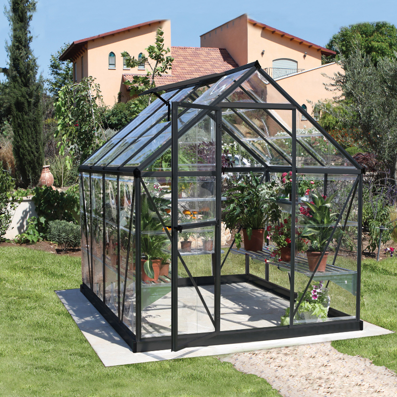 Canopia - Estufa em terraço de policarbonato - Harmony™ Cinza - 180x240cm