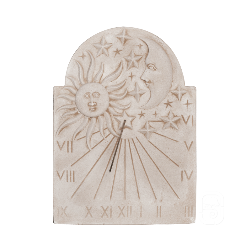 Hairie-Grandon - Reloj de sol Eclipse 60x47 cm - Tono piedra