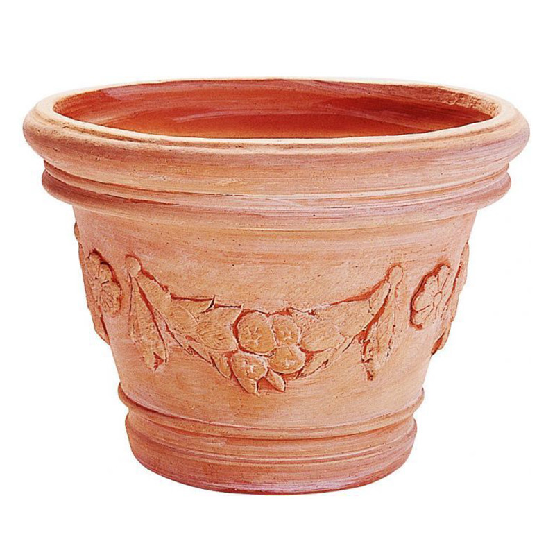 Hairie-Grandon - Florero Florencia - Diam. 45cm - Terracota antigua