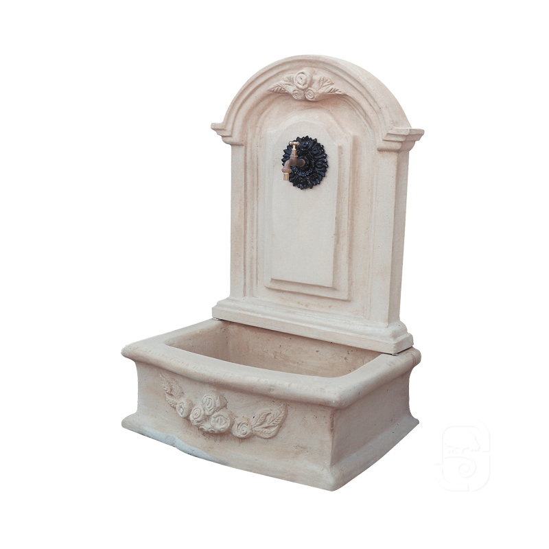 Hairie-Grandon - Fontaine romantique - 119cm - Pierre