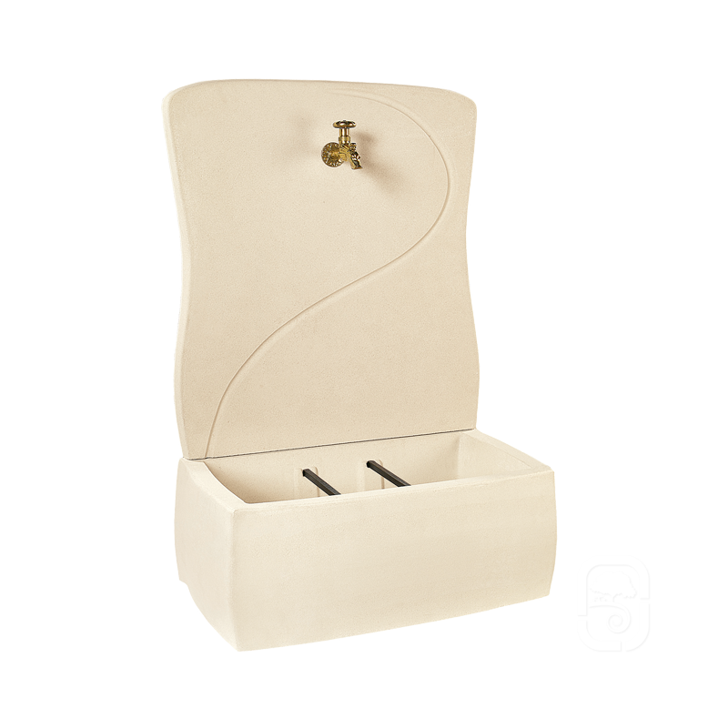 Hairie-Grandon - Fontaine Murale 800 - 110 cm - Ivoire