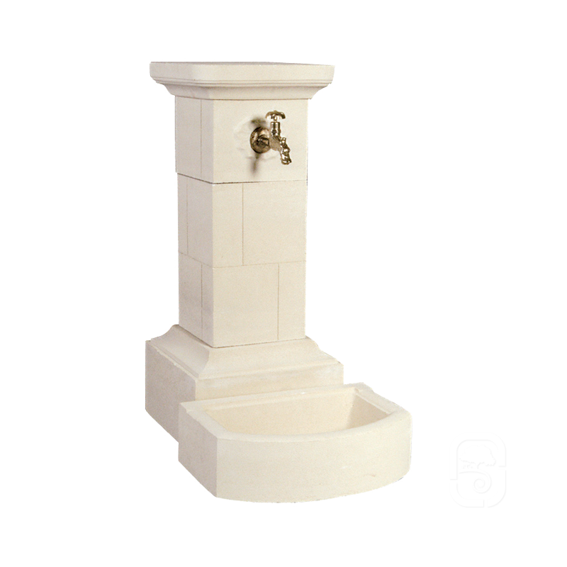 BORNE FONTAINE 200 TON BLANC