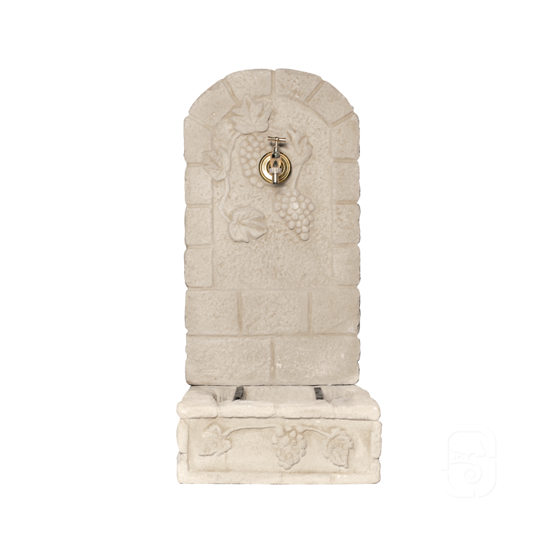 Hairie-Grandon - Fontaine aux raisins - 92 cm - Pierre