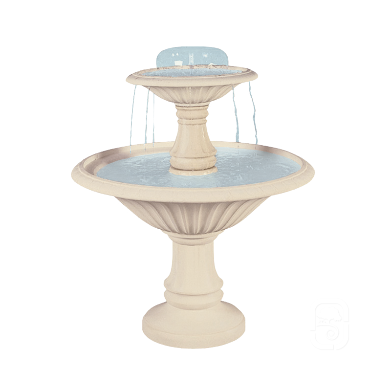 Hairie-Grandon - Fuente 909 2 niveles - 124 cm - Blanco