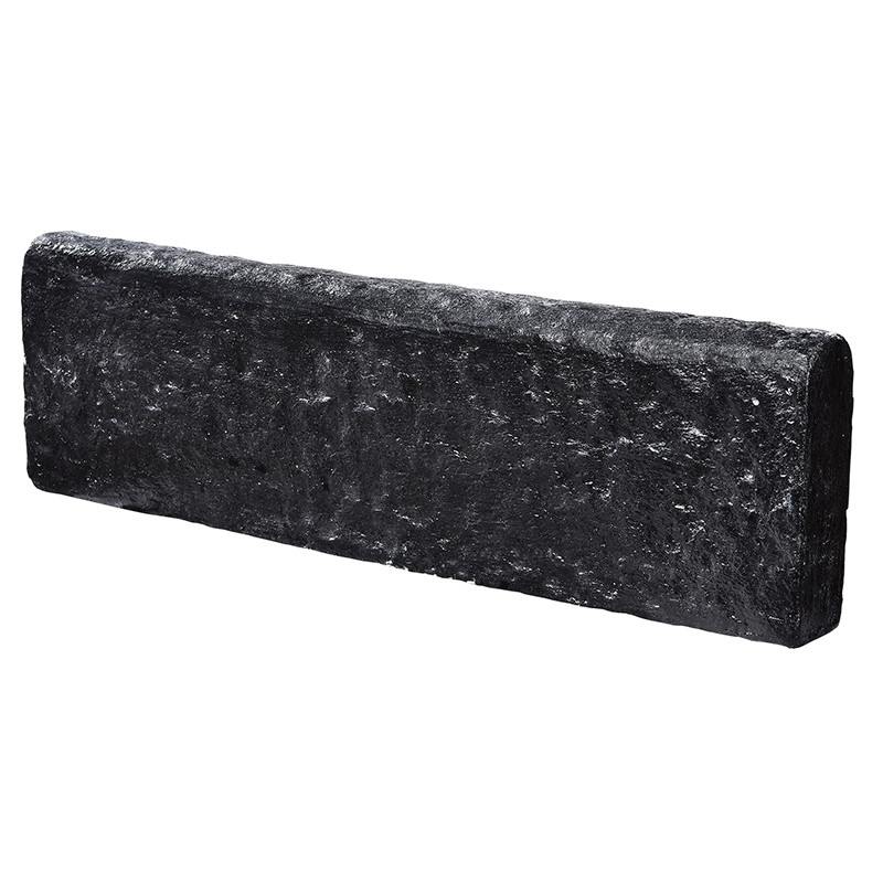 Hairie-Grandon - Bordure Arrondie 2 faces Ton Anthracite - Lot de 6