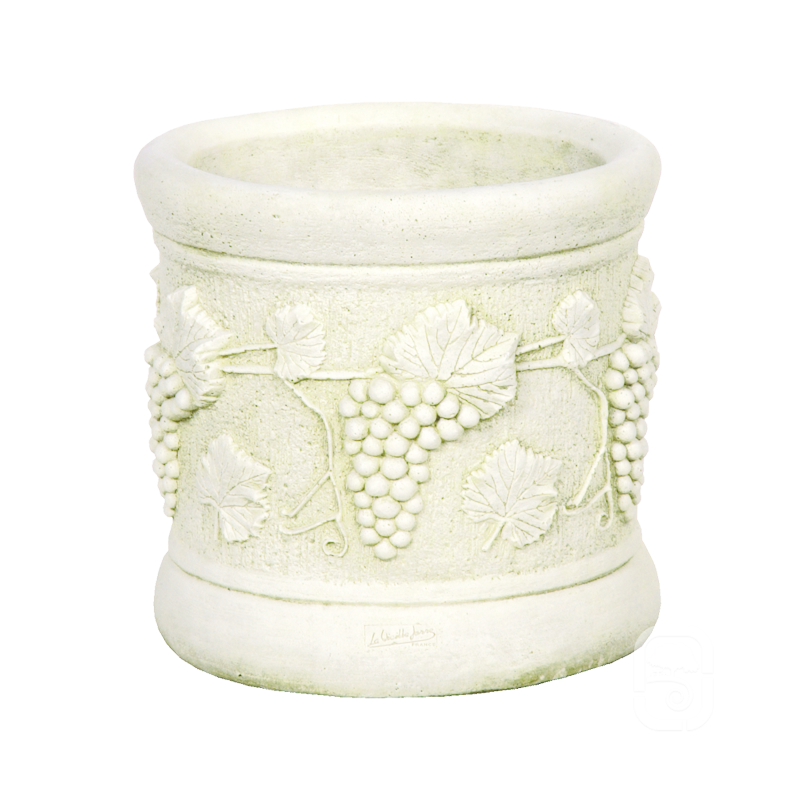 Hairie-Grandon - Grape barrel vase - Diam 48cm - Off-white