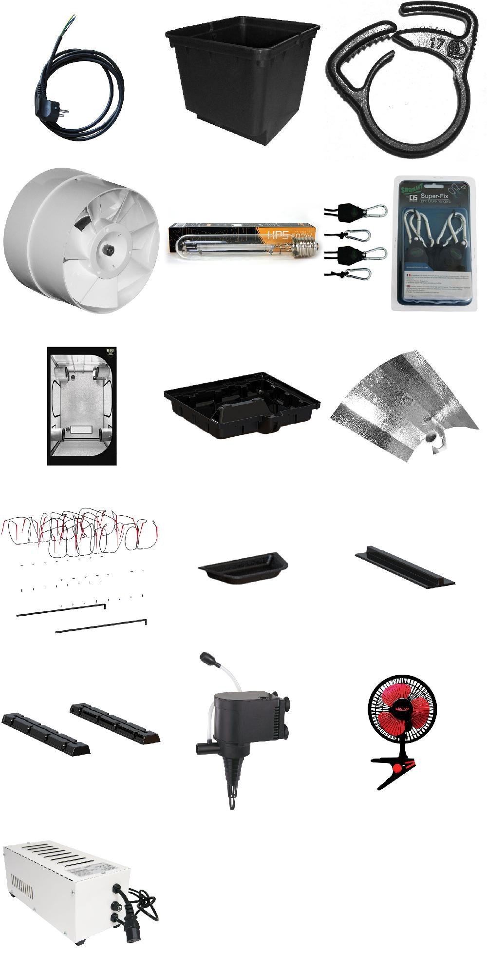 pack Blackbox Silver Chambre de Culture - Pack BBS V2 150 Hydro Eco - 150x150x200 cm