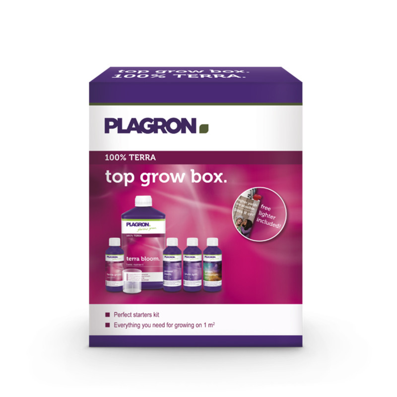 Plagron - Top Grow Box Terra , pack complete with fertilizer and booster