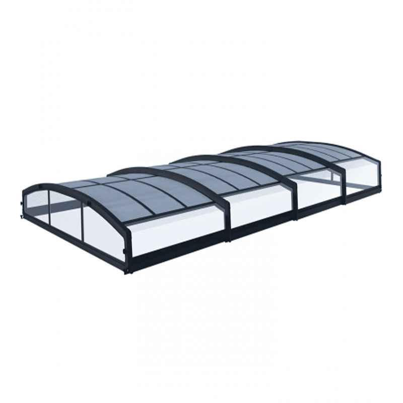 Canopia - Abri de piscine télescopique - 8x4m - Gris