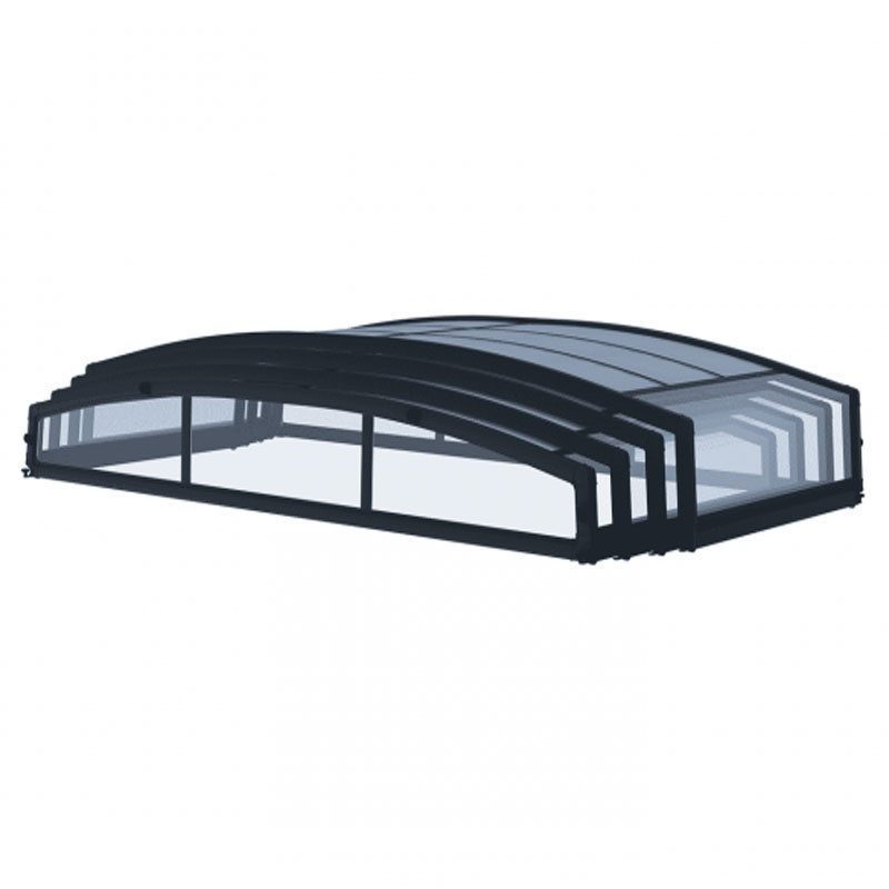 Canopia - Recinto da piscina - 8x4m - Cinza
