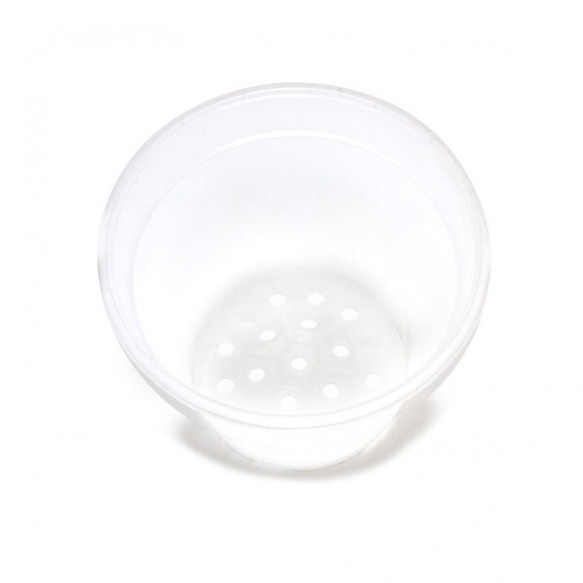 Pot Orchidée - Plastique Transparent - 12 cm