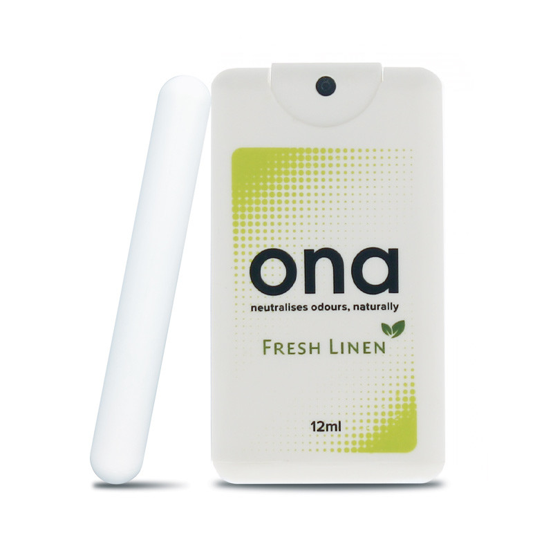 ONA - Destructeur d'odeurs en spray - Card Sprayer Fresh Linen - 12ml