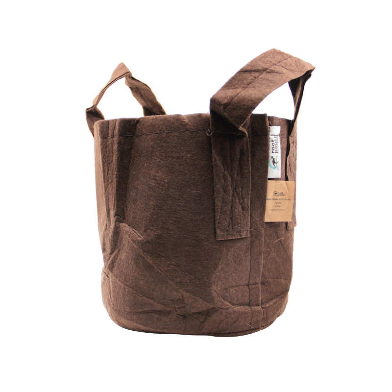 Root Pouch 5 - 16L - Pot géotextile avec anses Marron - Ligne Boxer - 28x26cm