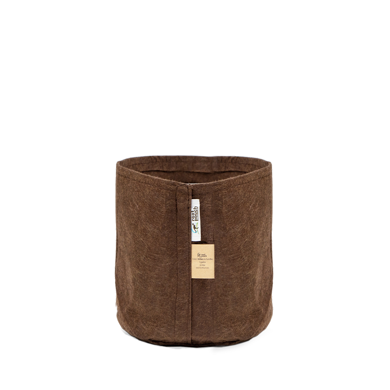 Root Pouch 1 - 3.8L - Pot géotextile Marron - Ligne Boxer - 15x19cm