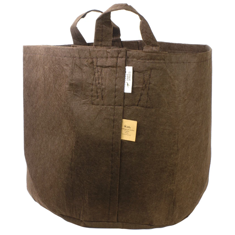 Root Pouch 30 - 130L - Pot géotextile avec anses Marron - Ligne Boxer - 60x45cm