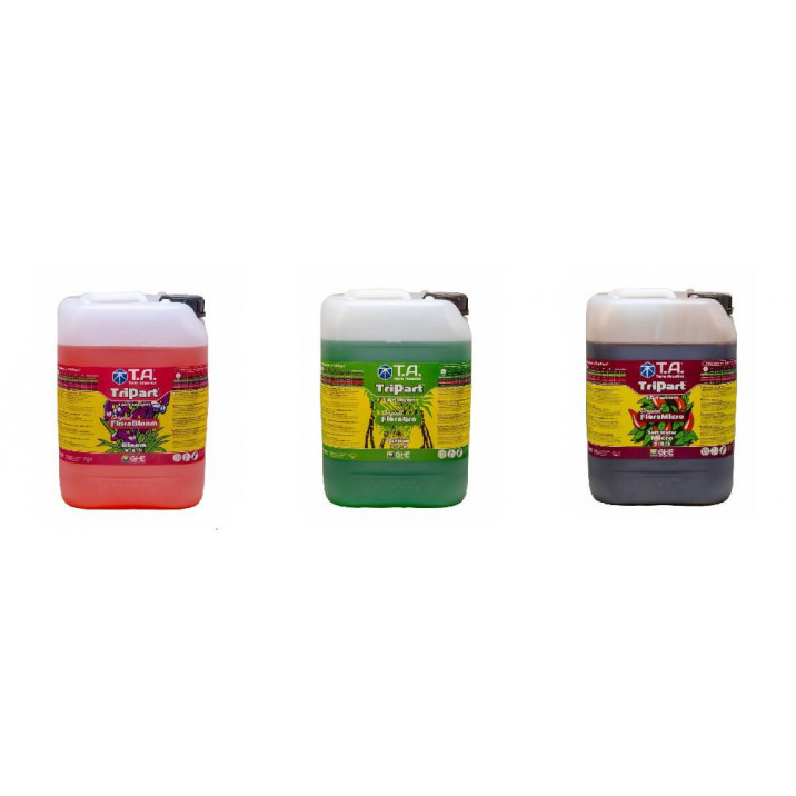 Terra Aquatica GHE - Pack engrais FLORA SERIES 10L - Eau dure