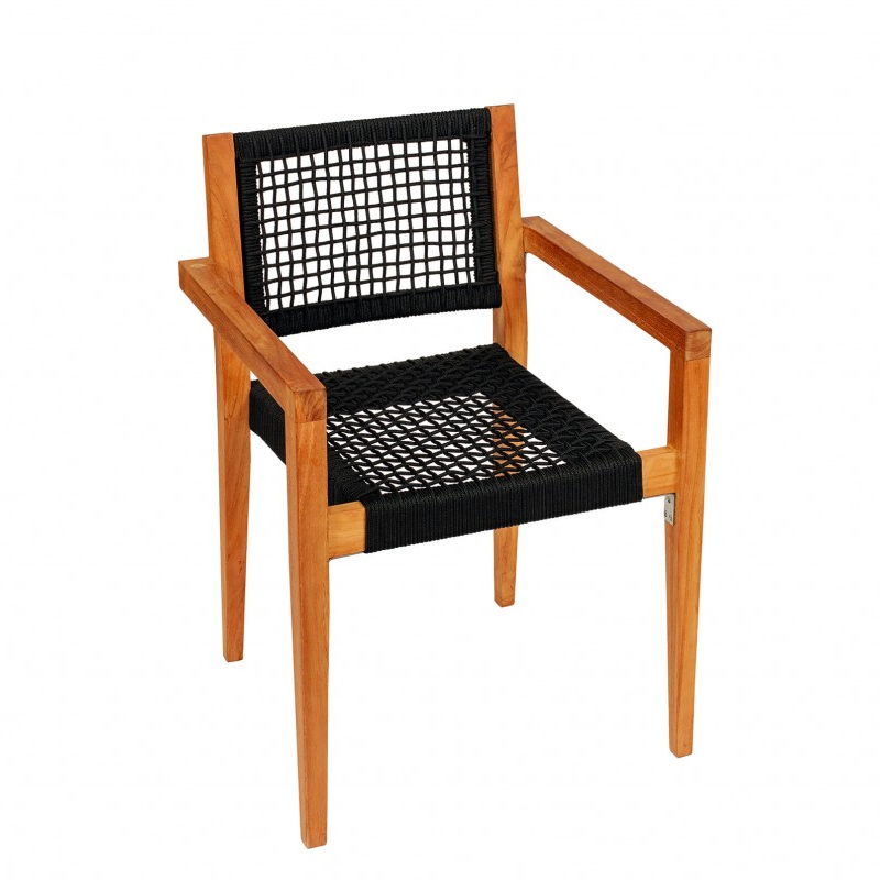 Tuindeco - Toledo - Fauteuil de jardin empilable en teck