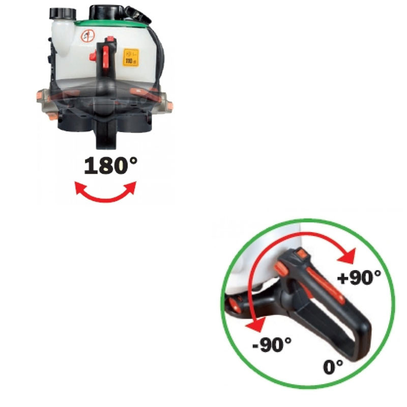 Ribimex - Cortasetos térmico - 25,4cc - Cuchillas de 610mm