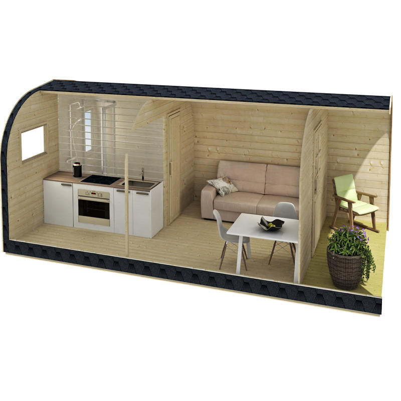 Tuindeco - Chalet Pod en bois massif - 10m² - 70mm - Tunnel