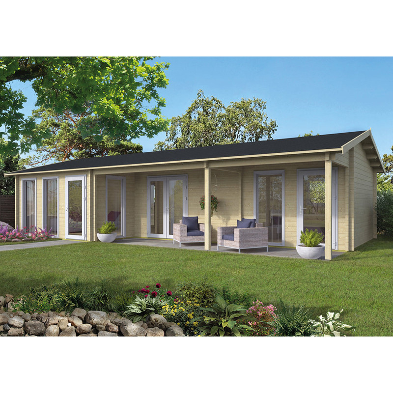 Tuindeco - Chalet en bois massif - 47m² - 70mm - Letterkenny