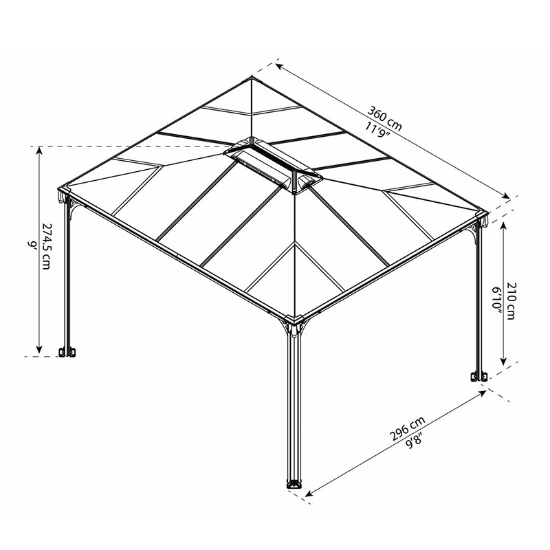 Canopia - Pergola - Gazebo Martinique 3600
