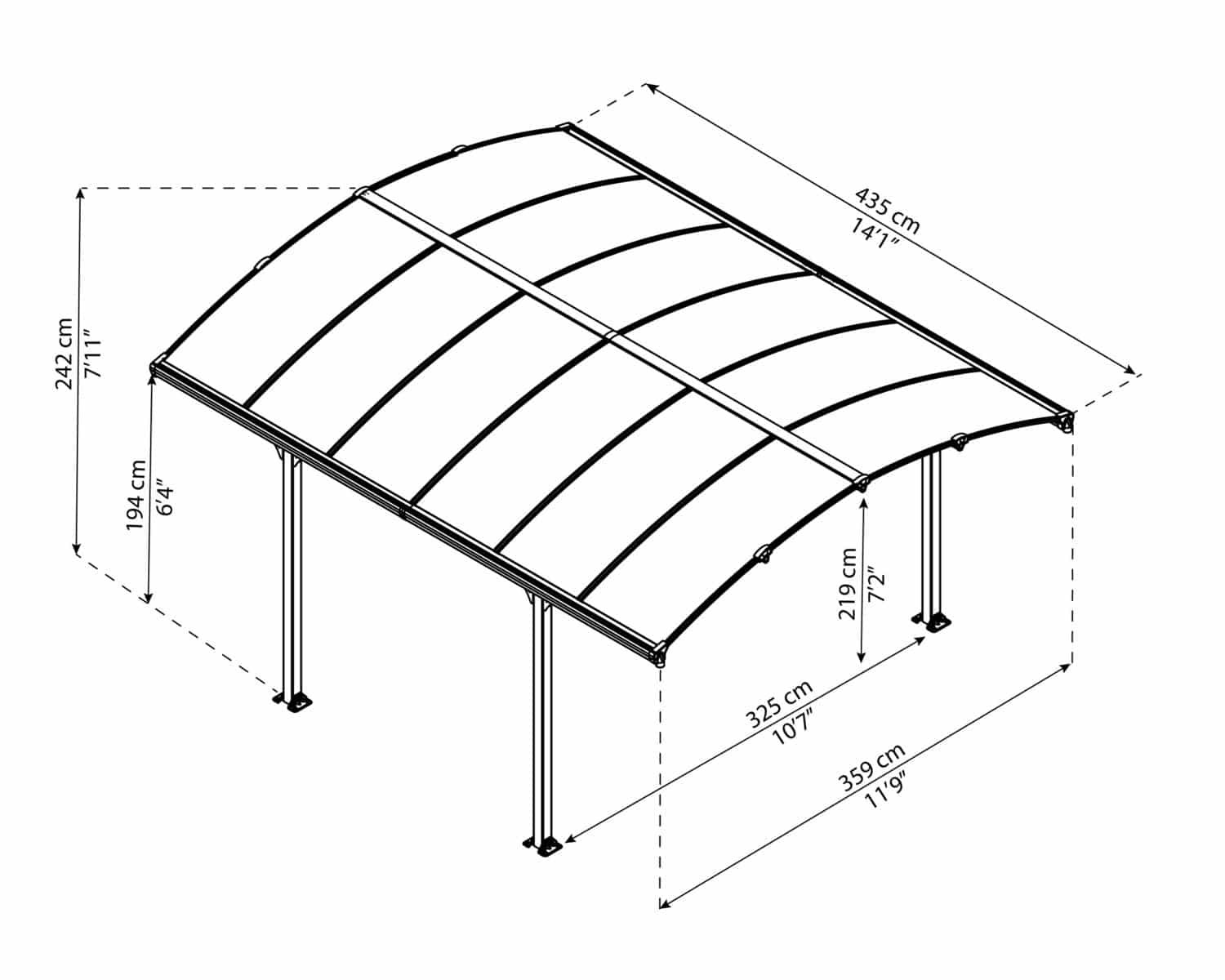 Canopia - Carport - Arcadia 4300