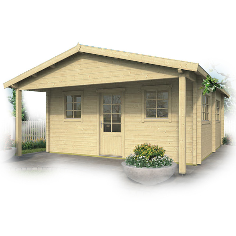 Tuindeco - Chalet en bois massif - 27m² - 70mm - Ennis
