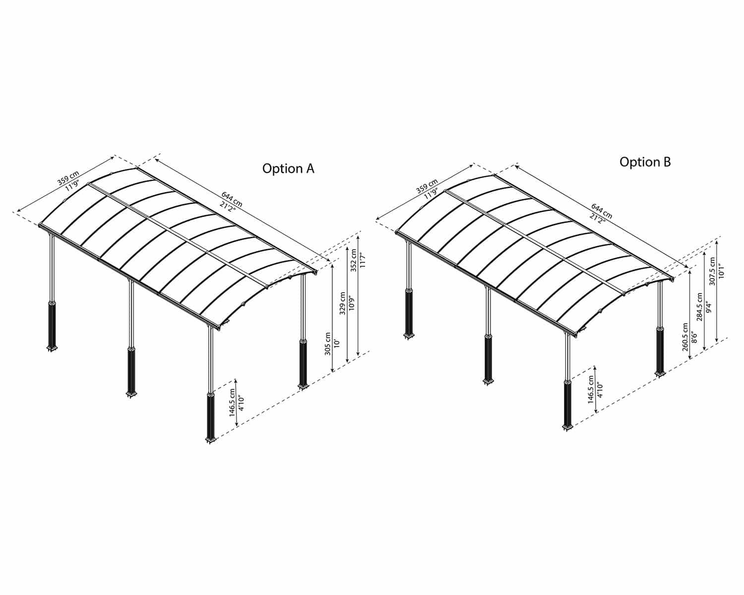 Canopia - Carport - Alpine 6400
