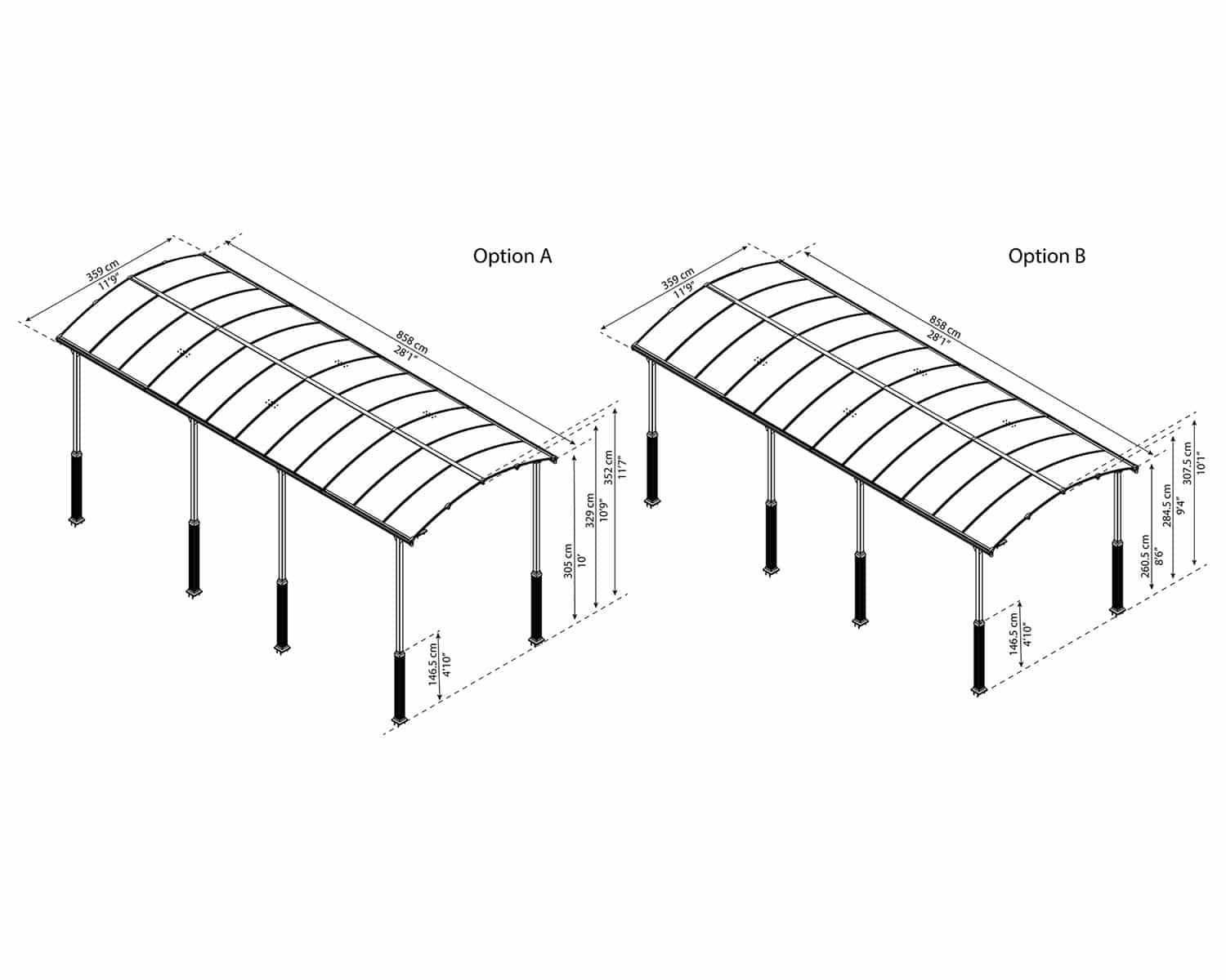 Canopia - Carport - Arcadia 8500