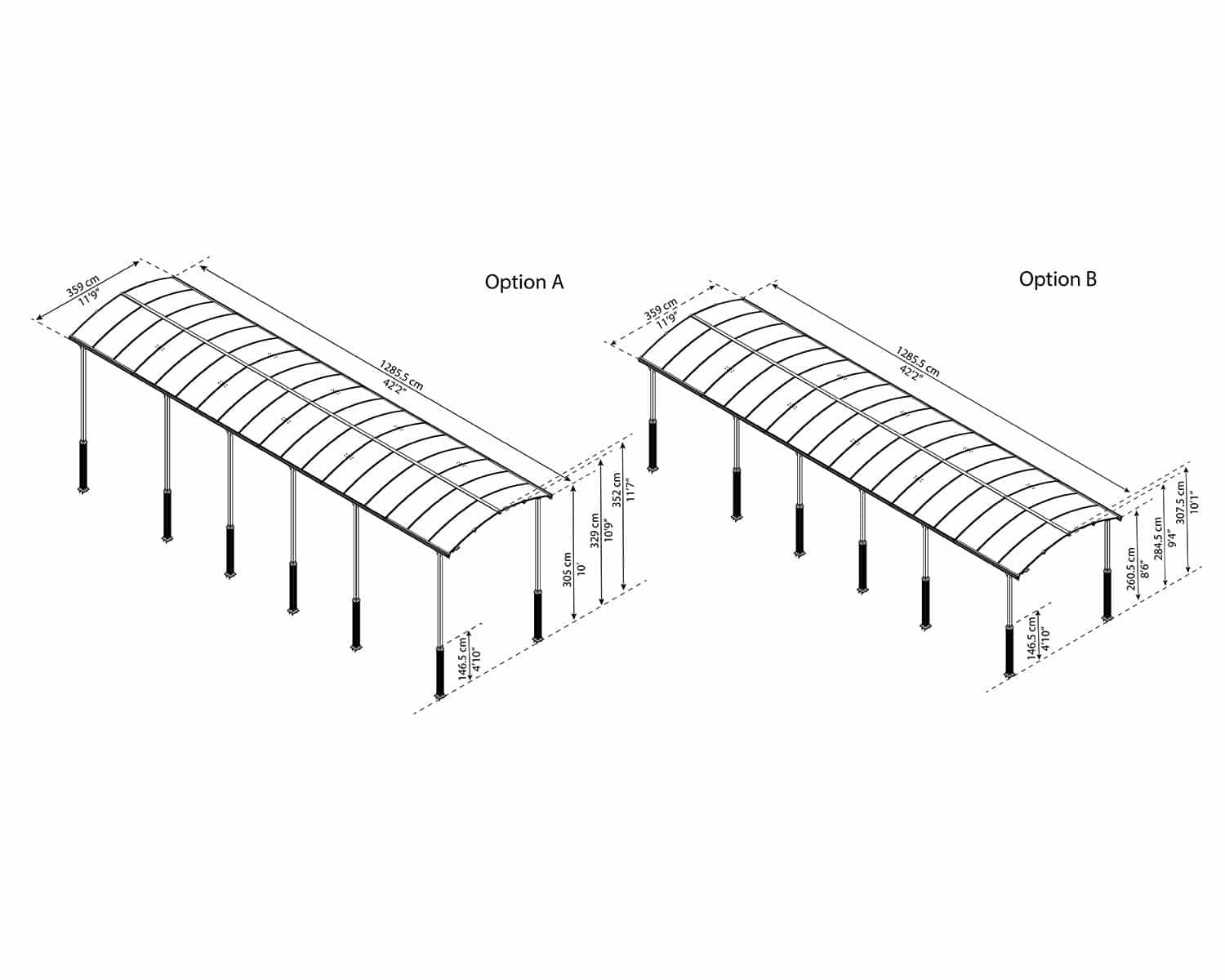 Canopia - Carport - Alpine 12700