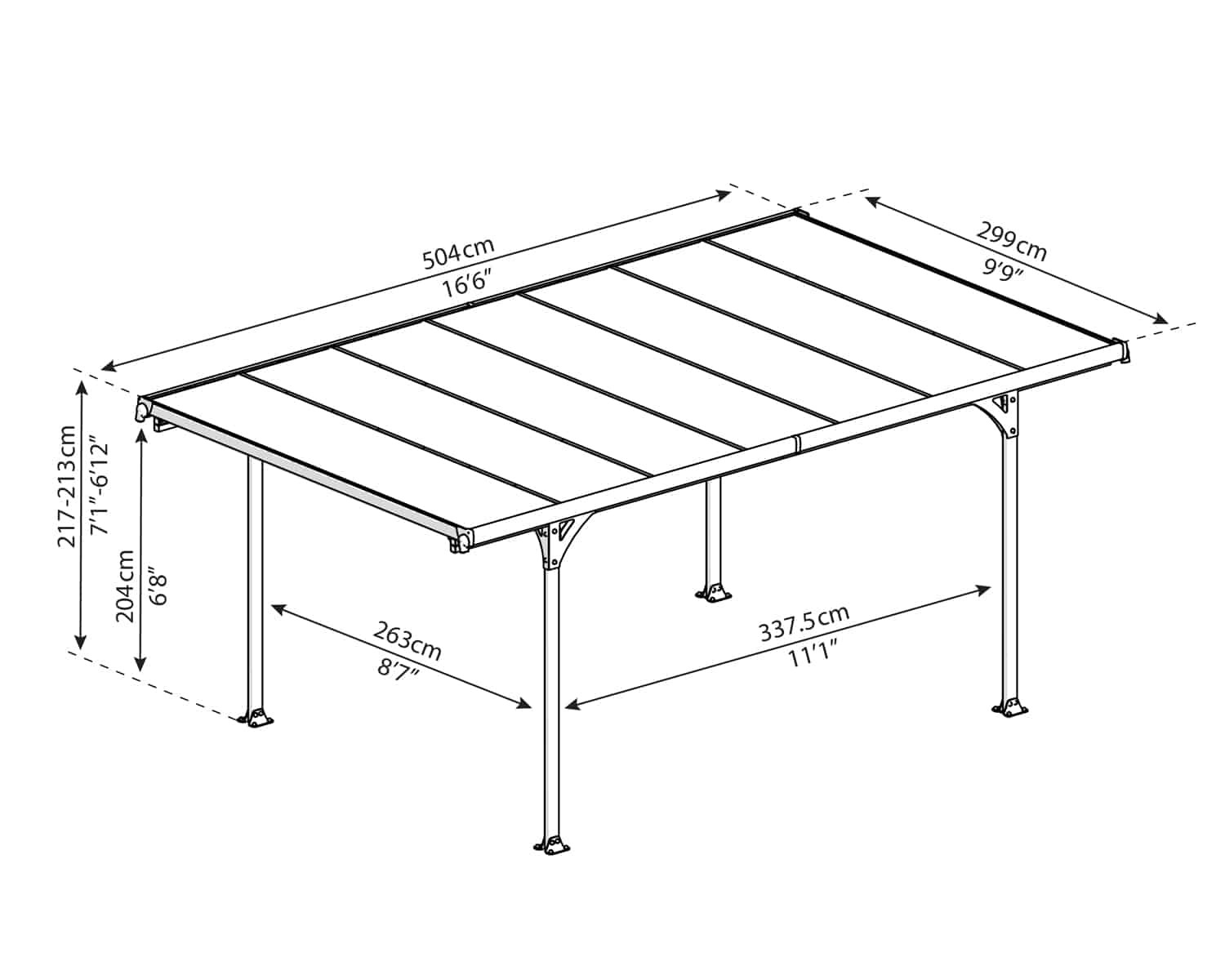 Canopia - Carport - Verona 5000