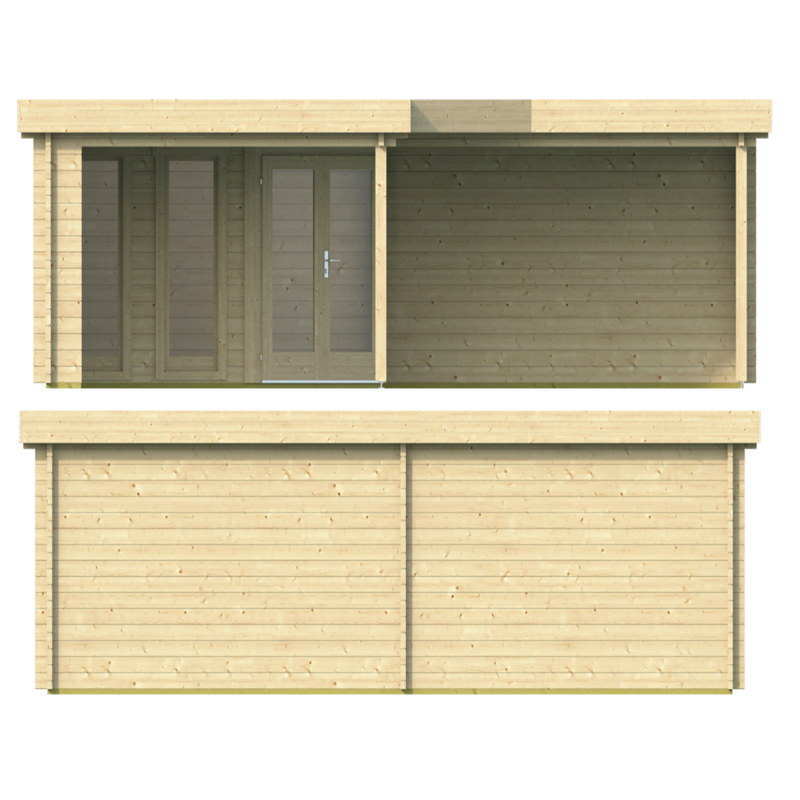 Tuindeco - CHALET FUNEN EN MADRIER DE 44MM