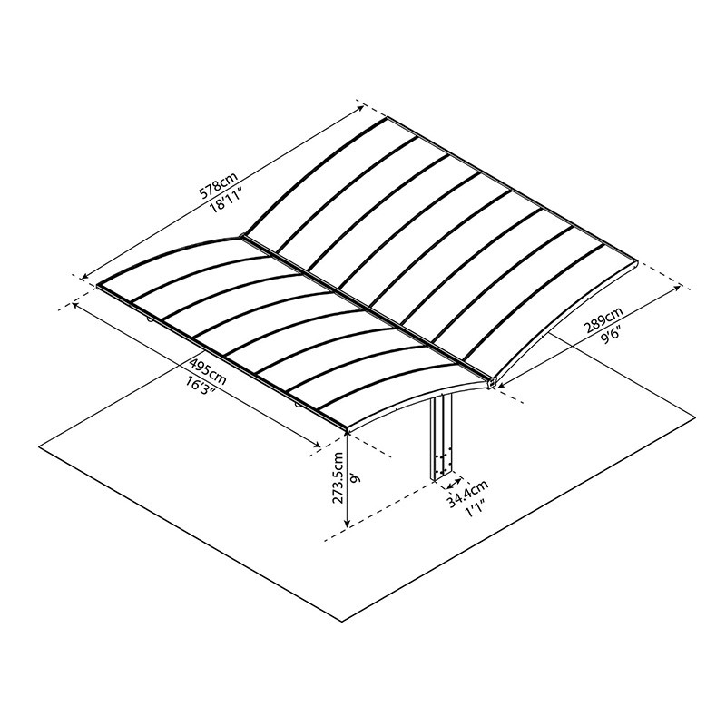 Canopia - Carport Arizona double Breeze-En rupture