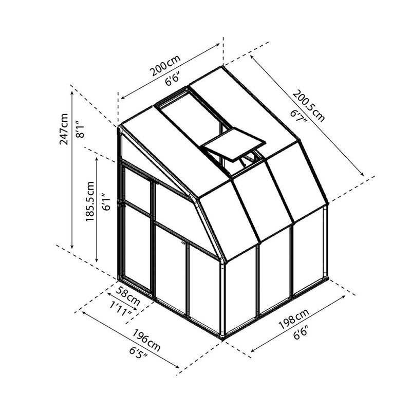 Canopia - Solarium 243x182cm - 6x6pi