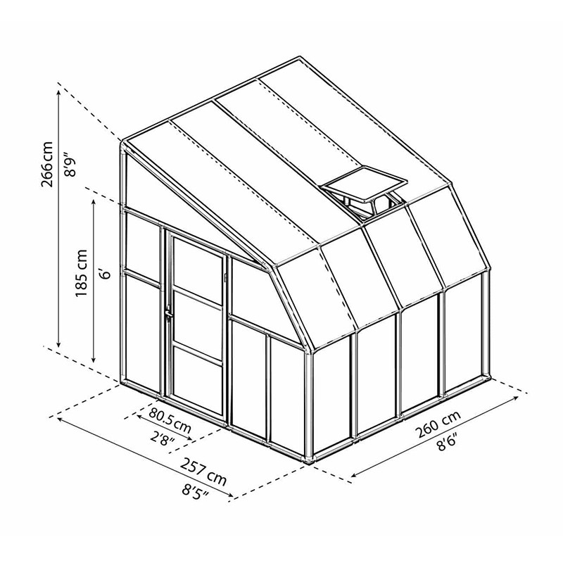 Canopia - Solarium 243x243cm - 8x8pi-En rupture