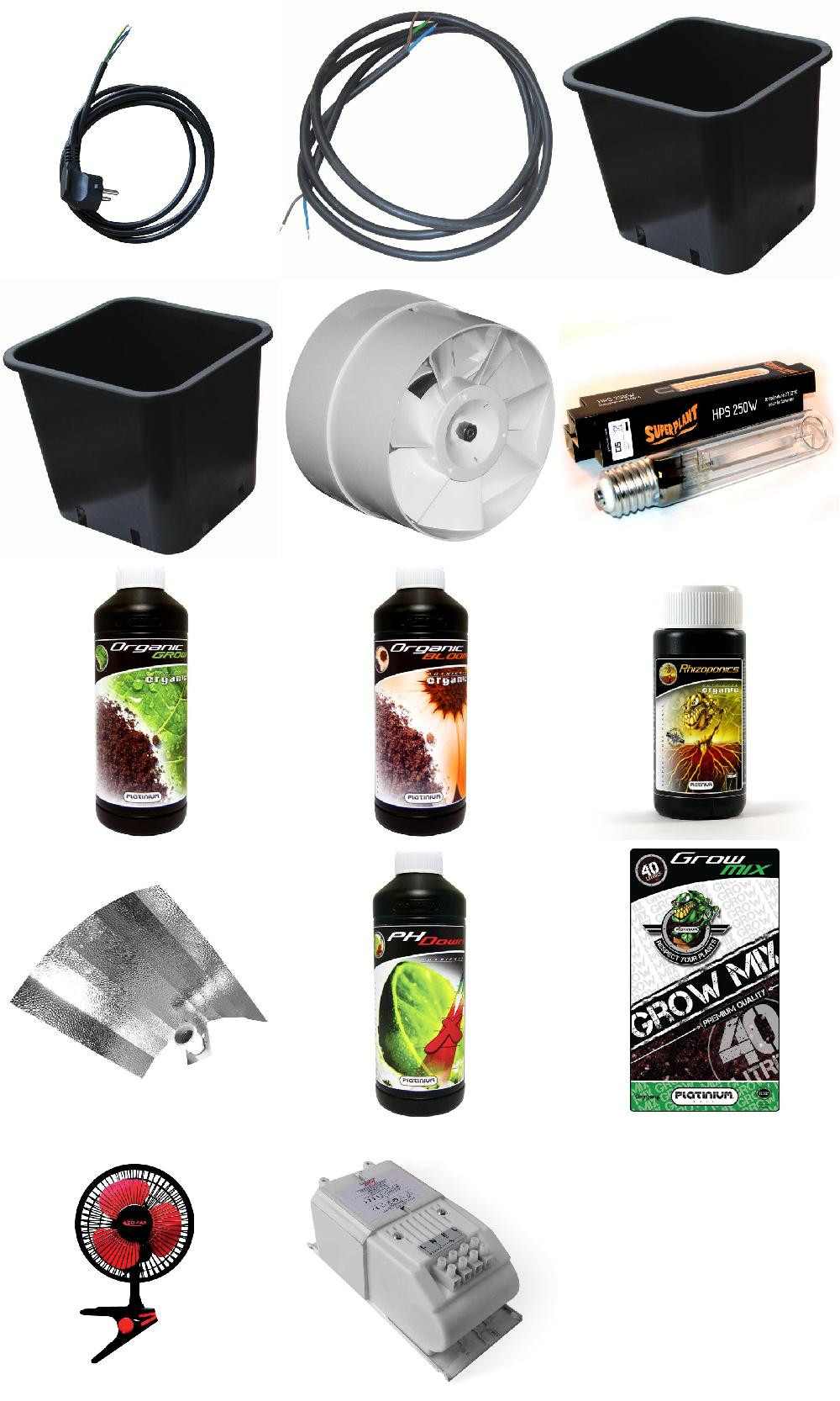 PACK culture en intérieur ECO TERRE 250W