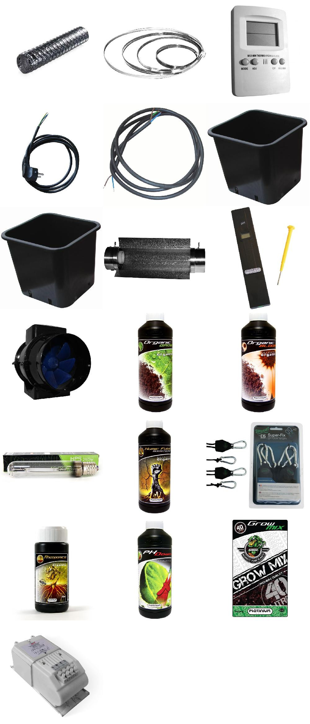 PACK culture en intérieur PRO TERRE 250W