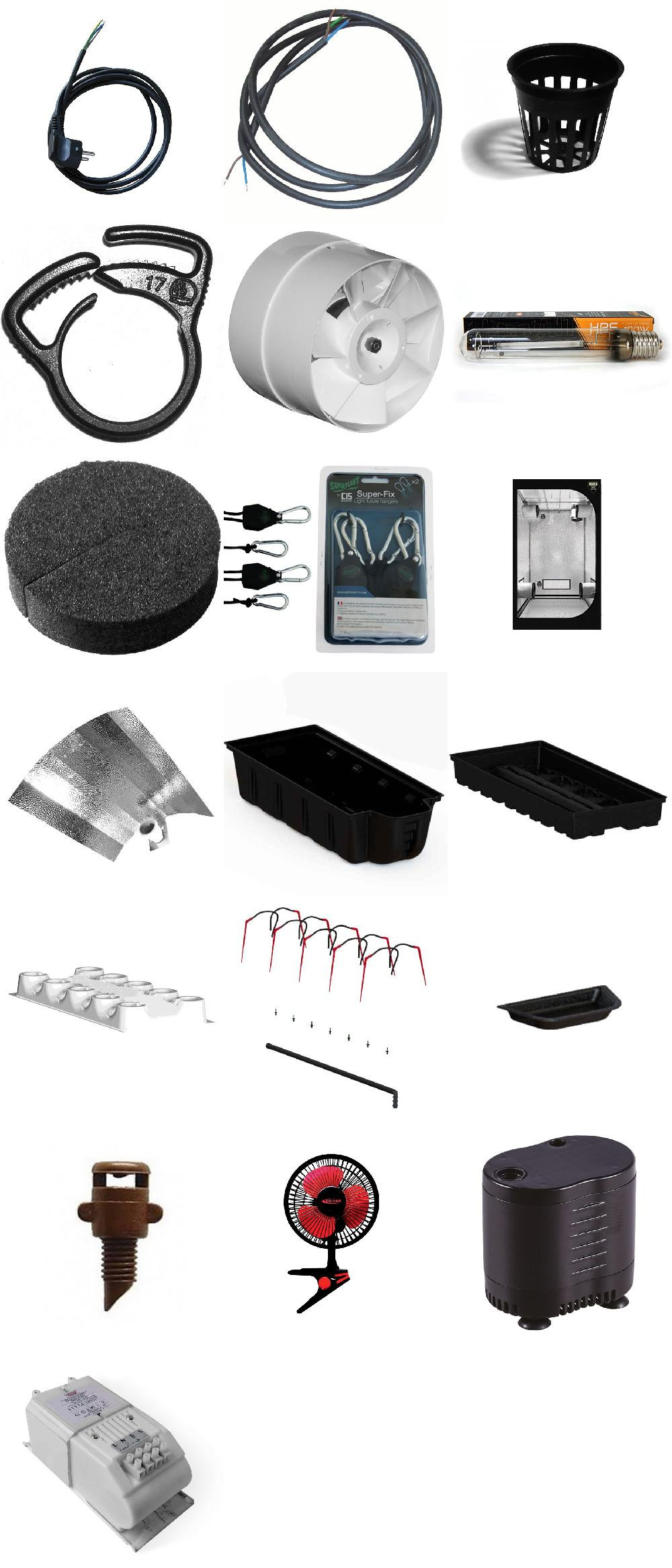 Câmara de crescimento completa PACKBLACK BOX V2 90X60 AERO ECO